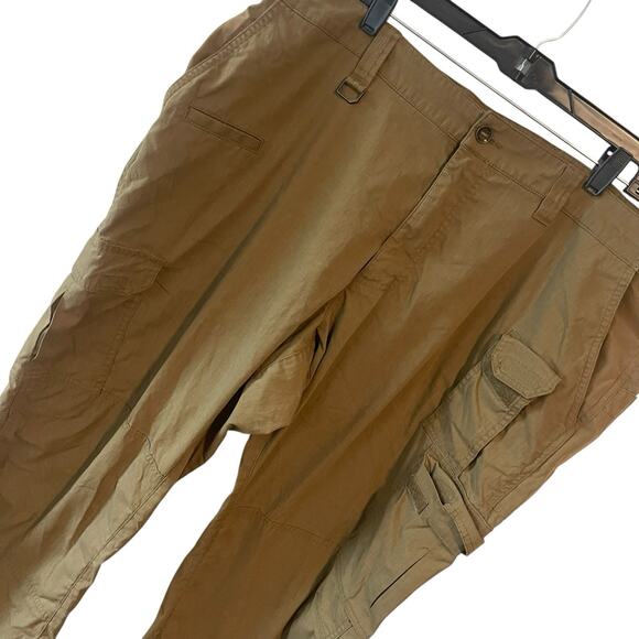 511 Tactical Pants Men 44x32 Chino Brown Ripstop Workwear Pockets Utility Hiking - Picture 3 of 9